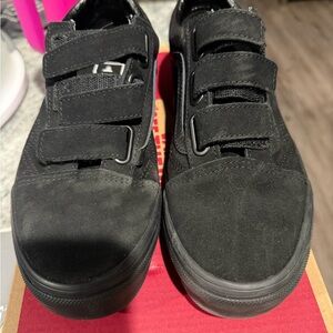 Vans Kids Old Skool Black Triple Strap Sneakers
